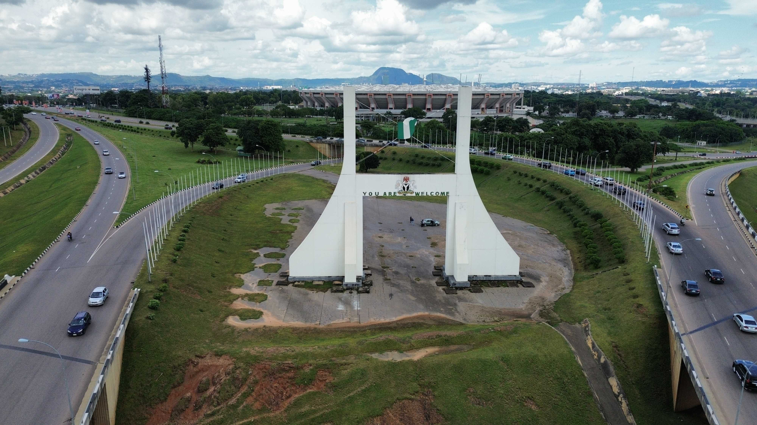 Welcome Abuja Entrance