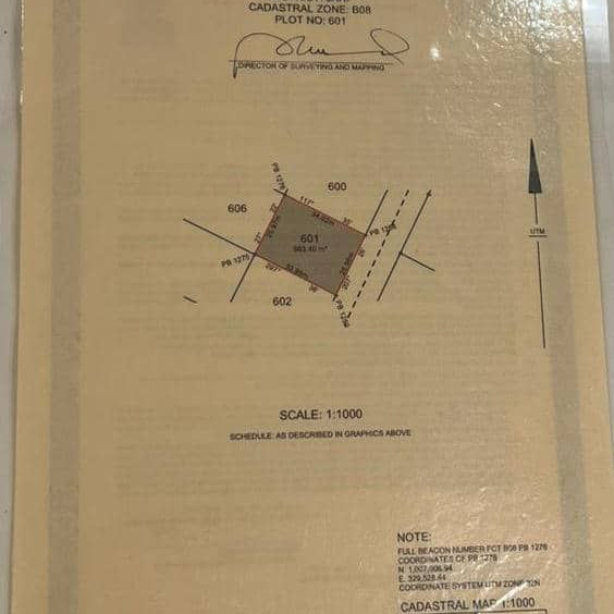 802 sqm land for sale in Jahi