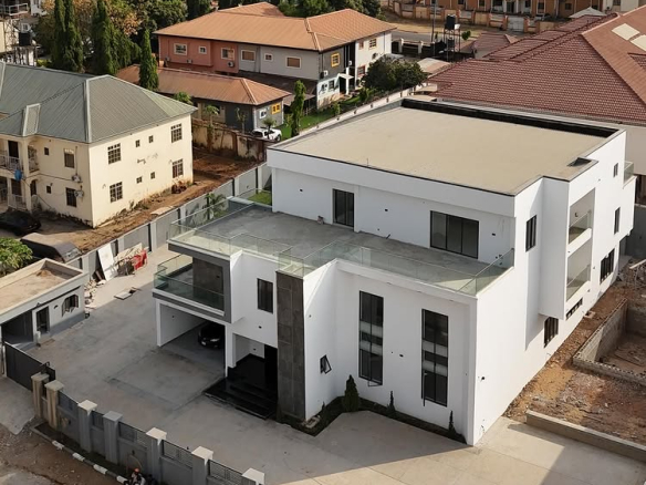 7-Bedroom Smart Mansion for Sale in Wuye, Abuja 1.5 Billion drone view