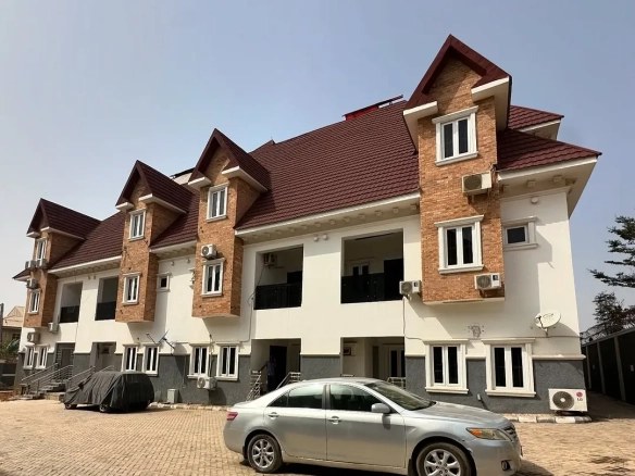 4-Bedroom Terraced Duplex with Family Lounge in Gwarinpa – From ₦155M front view
