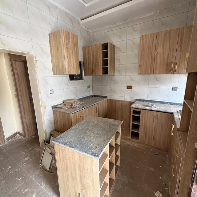 Brand-New 3-Bedroom Terraced Duplex with BQ in a Serene Life Camp Estate kitchen