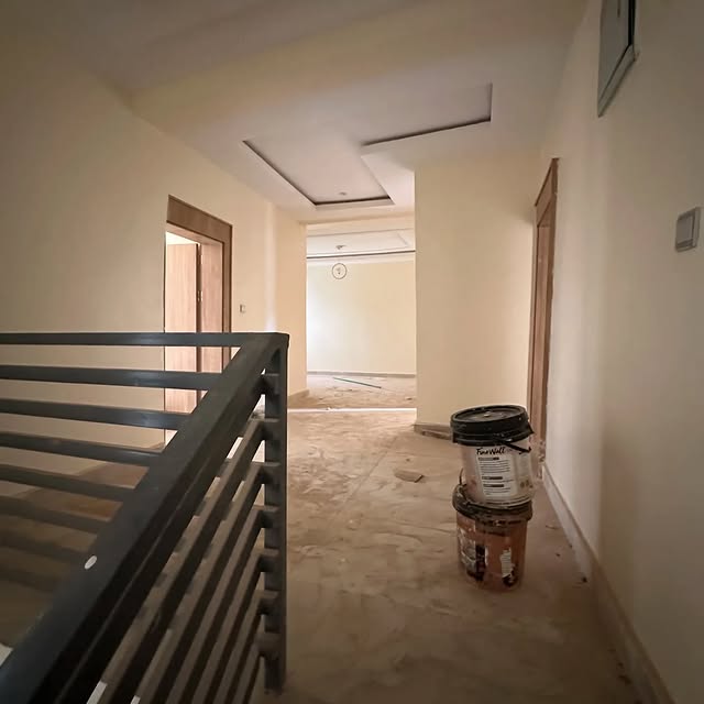 Brand-New 3-Bedroom Terraced Duplex with BQ in a Serene Life Camp Estate front view