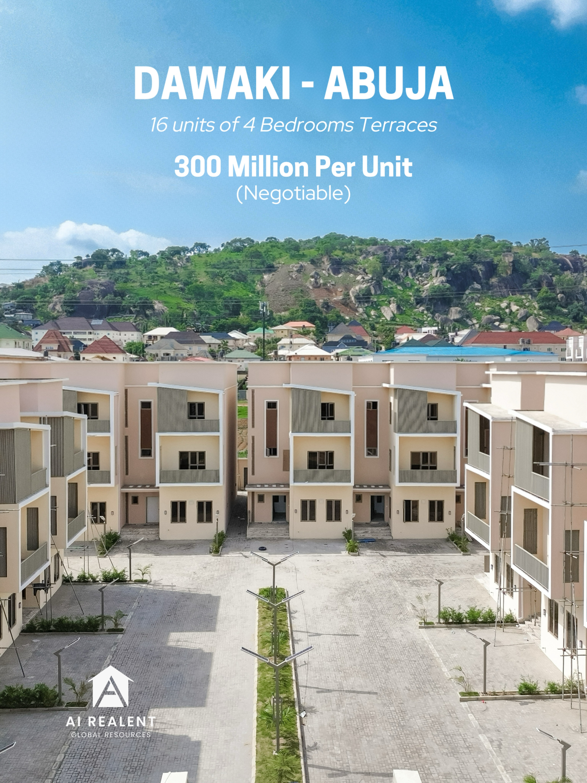 16 Units of 4-Bedroom Terraced Duplexes with BQ in 9000
