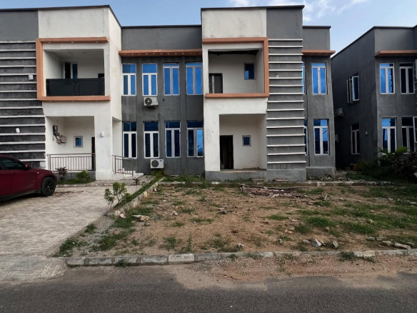 For Sale 4 Bedroom Terrace Duplex Semi finished1 Room Bq Location FO1 Kubwa Tarred RoadPric 9