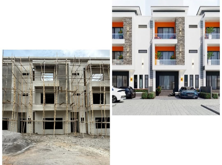 For Sale4 Bedroom Terrace Duplex1 Room Bq Location Wuye Dakibiyu Price 220M Naira Semi fini