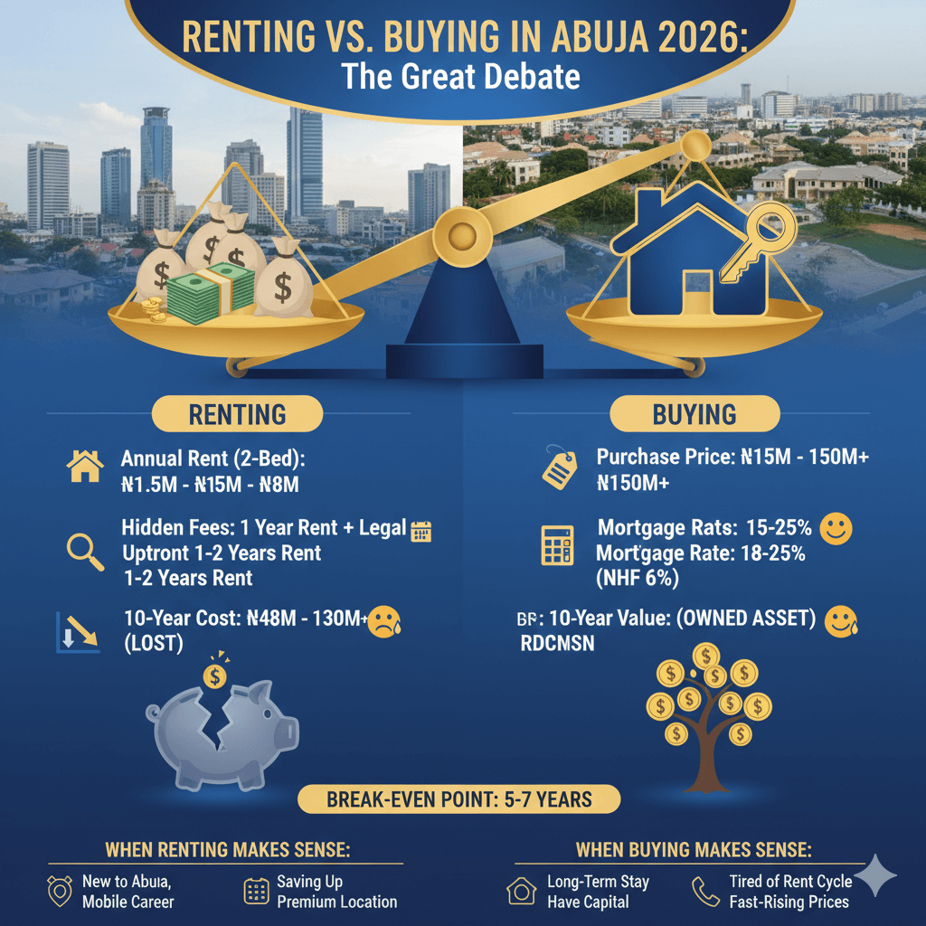 Renting vs Buying a House in Abuja: Which Is Better in 2026? 2 Renting vs Buying a House in Abuja Which Is Better in 2026