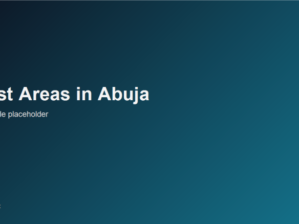Abuja neighborhood map placeholder image for home buyers