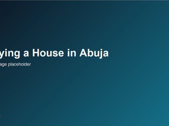 Abuja skyline placeholder image for a buying a house in Abuja guide