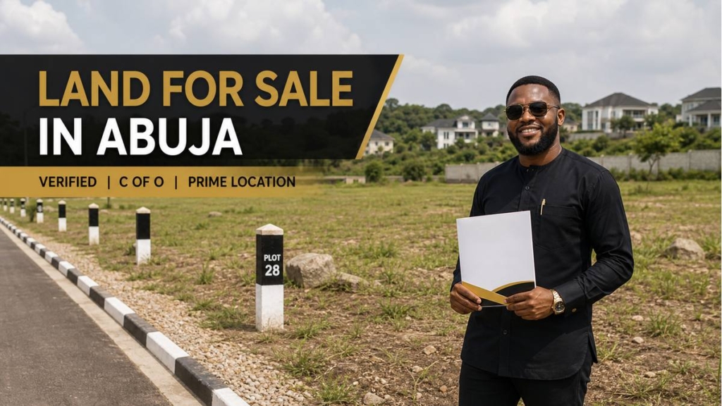 Verified land for sale in Abuja with C of O and survey beacons