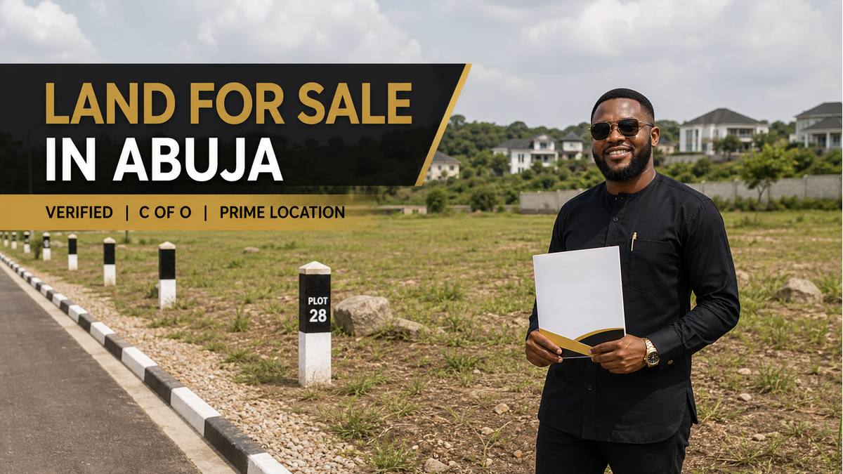 Verified land for sale in Abuja with C of O and survey beacons