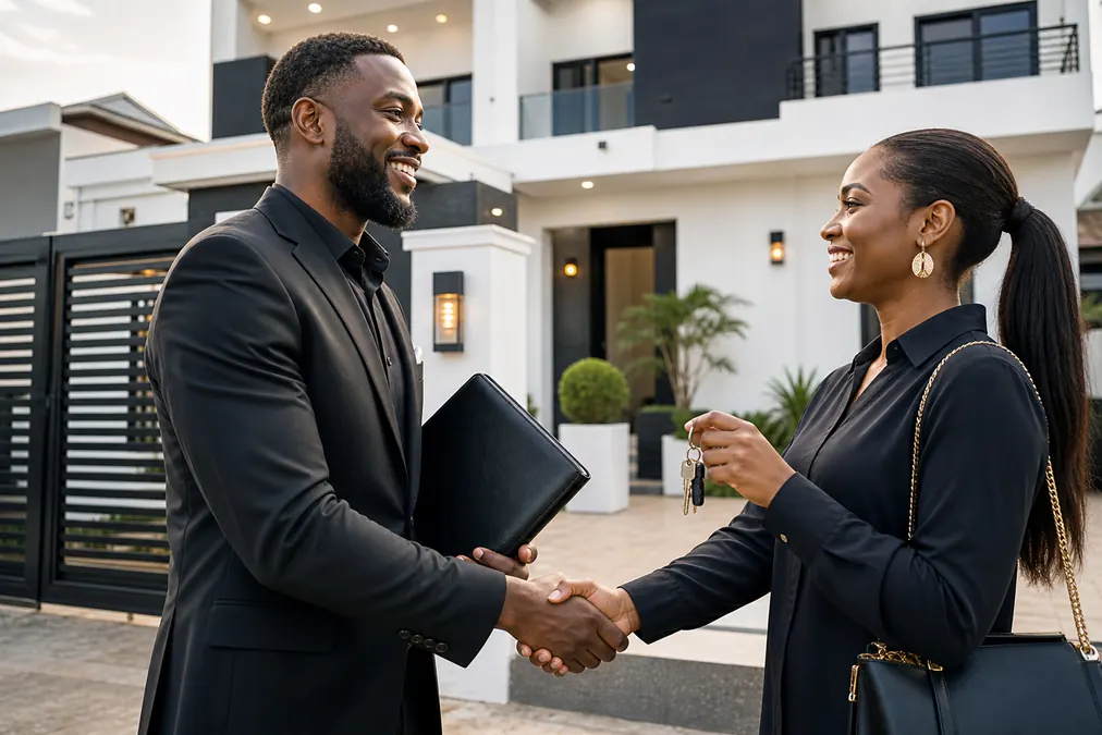 How to Become a Real Estate Agent in Nigeria 2 Real estate agent earning 50 percent agency commission from Abuja property deals