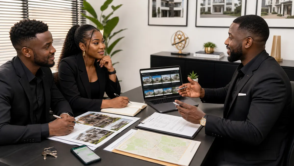 How to Become a Real Estate Agent in Nigeria 3 A.I Realent real estate agent training and property inspection process in Abuja