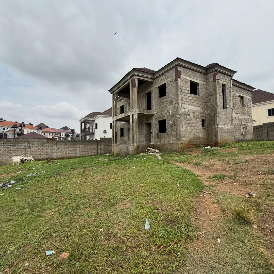 4 bedroom detached duplex carcass for sale in NAF Valley Estate, Asokoro, Abuja