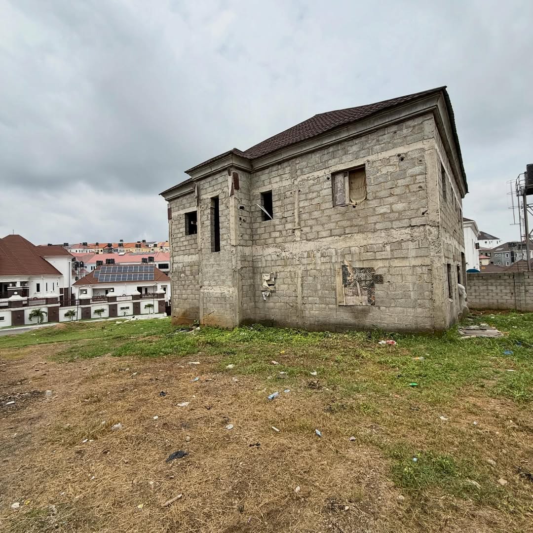 4 bedroom detached duplex carcass for sale in NAF Valley Estate, Asokoro, Abuja