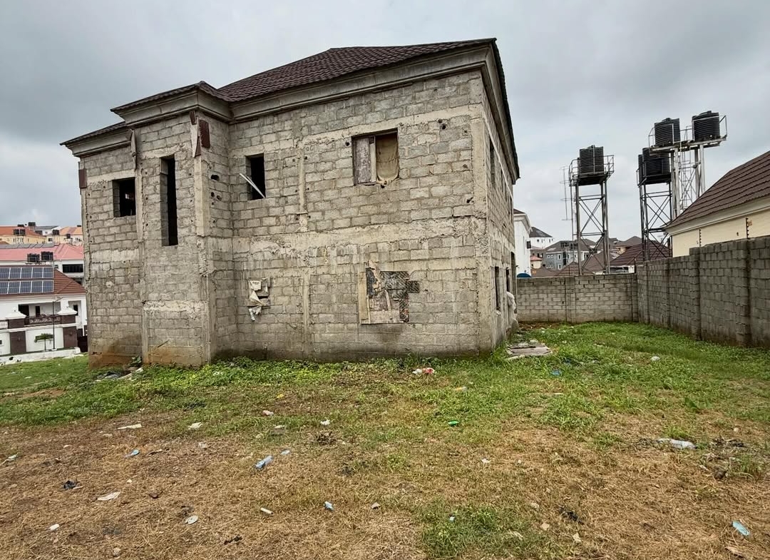 4 bedroom detached duplex carcass for sale in NAF Valley Estate, Asokoro, Abuja