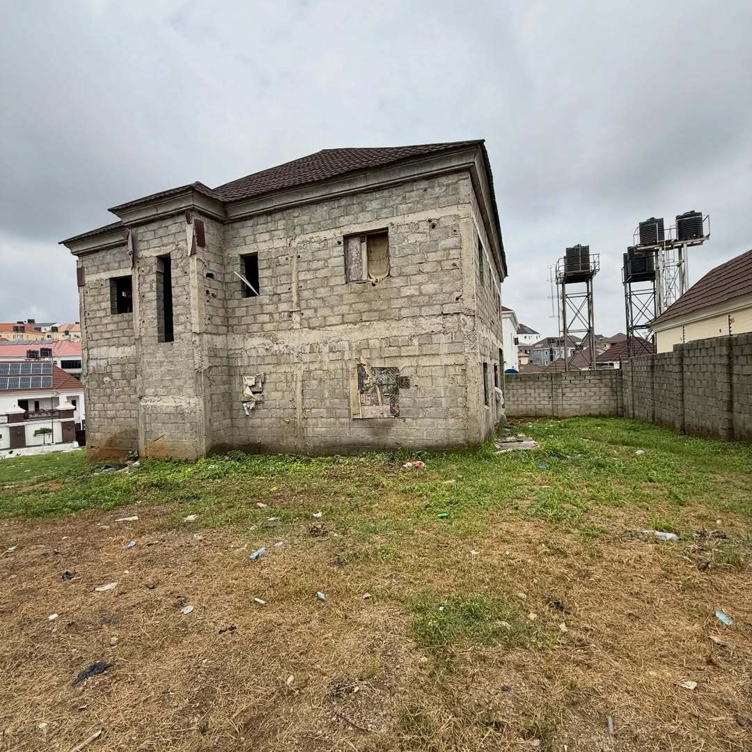4 bedroom detached duplex carcass for sale in NAF Valley Estate, Asokoro, Abuja