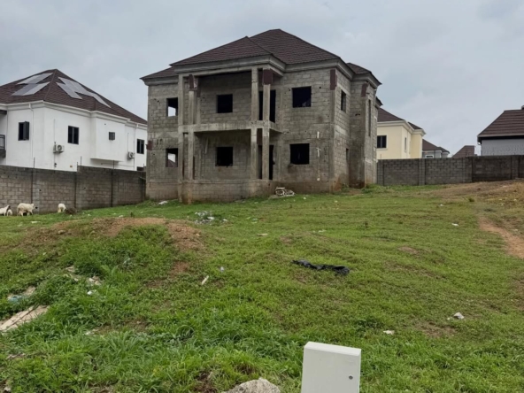 4 bedroom detached duplex carcass for sale in NAF Valley Estate, Asokoro, Abuja