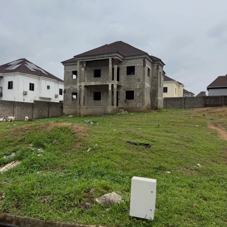 4 bedroom detached duplex carcass for sale in NAF Valley Estate, Asokoro, Abuja
