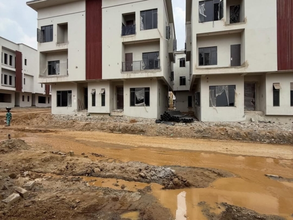 4 bedroom detached duplex carcass for sale in NAF Valley Estate, Asokoro, Abuja