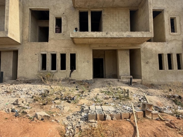 3 bedroom semi-finished terrace duplex with BQ for sale in Asokoro, Abuja