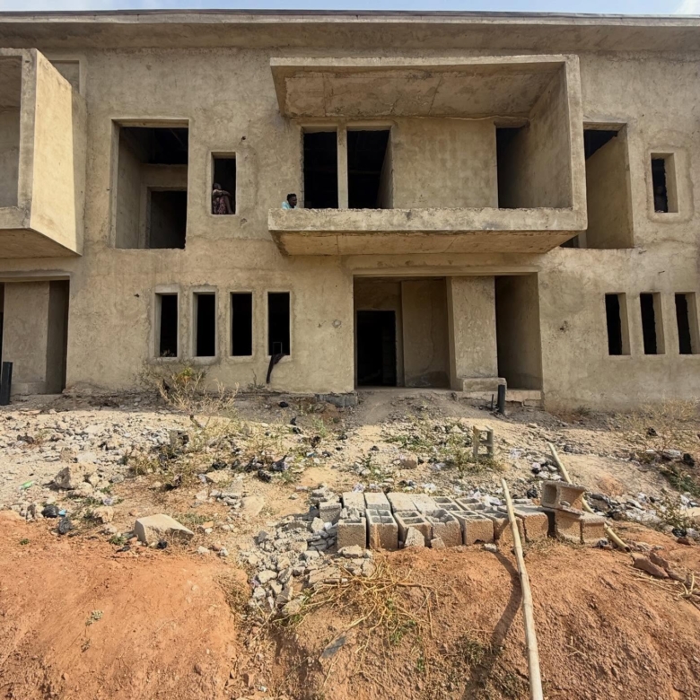 3 bedroom semi-finished terrace duplex with BQ for sale in Asokoro, Abuja