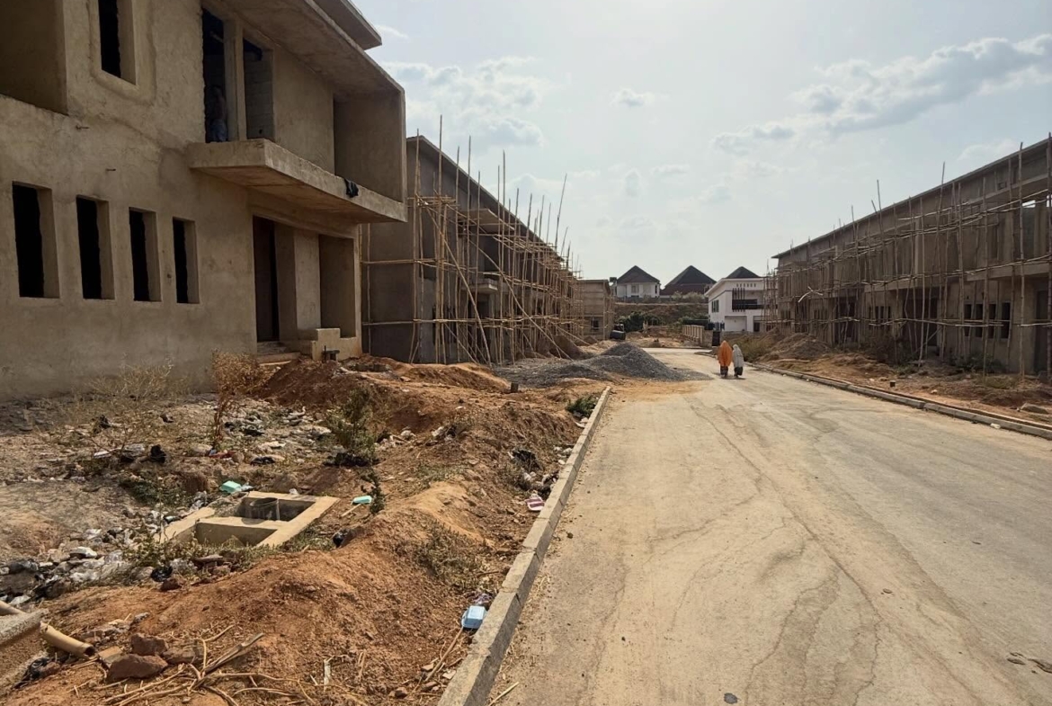 3 bedroom semi-finished terrace duplex with BQ for sale in Asokoro, Abuja