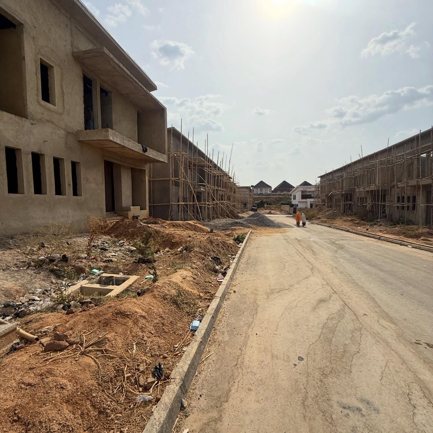 3 bedroom semi-finished terrace duplex with BQ for sale in Asokoro, Abuja