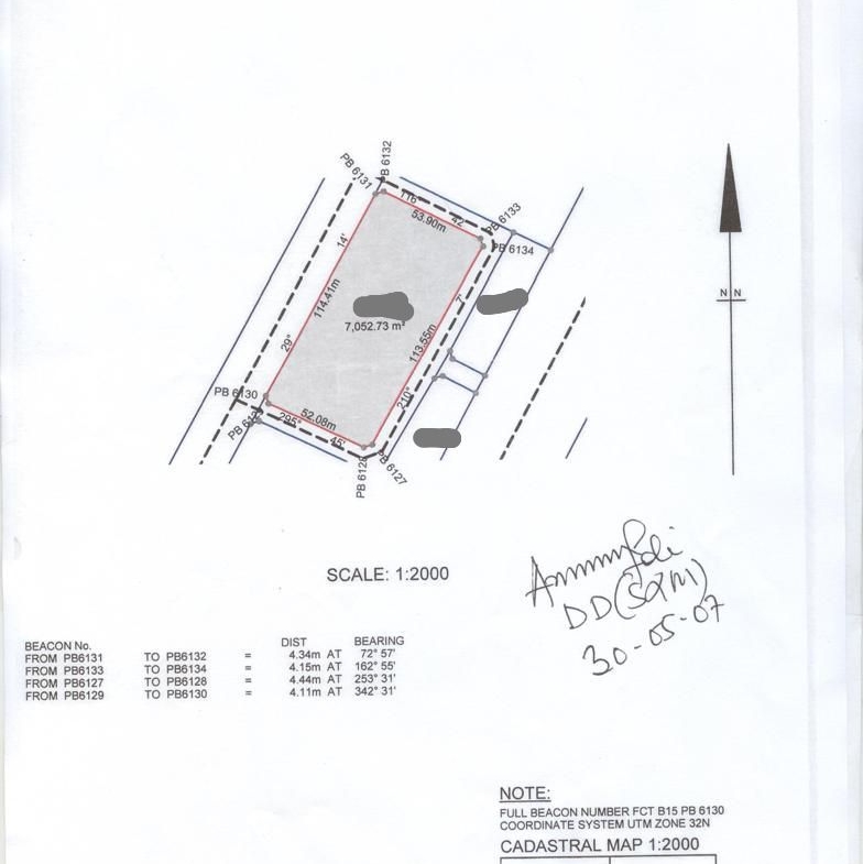 7000sqm commercial land for sale in Katampe Main, Abuja