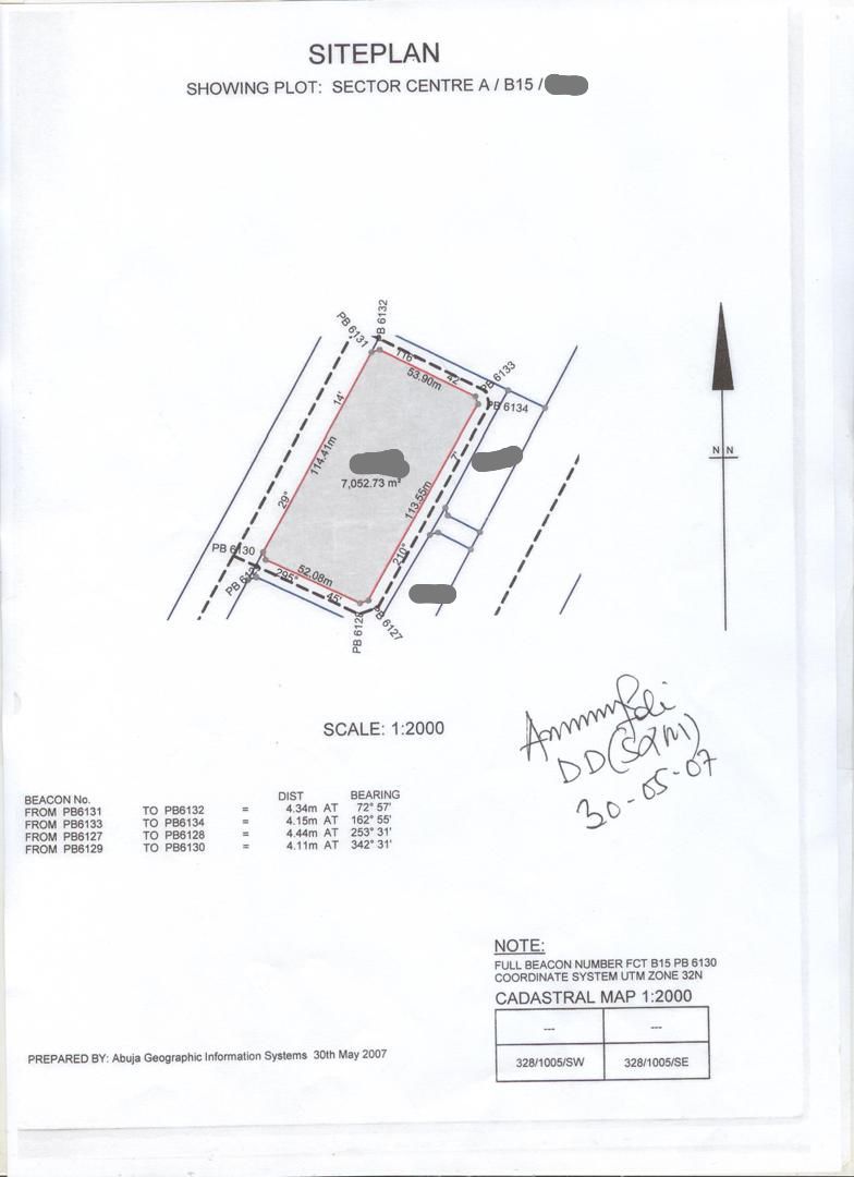 7000sqm commercial land for sale in Katampe Main, Abuja