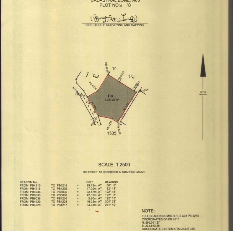 7,400sqm commercial land for sale in Garki 2, Abuja
