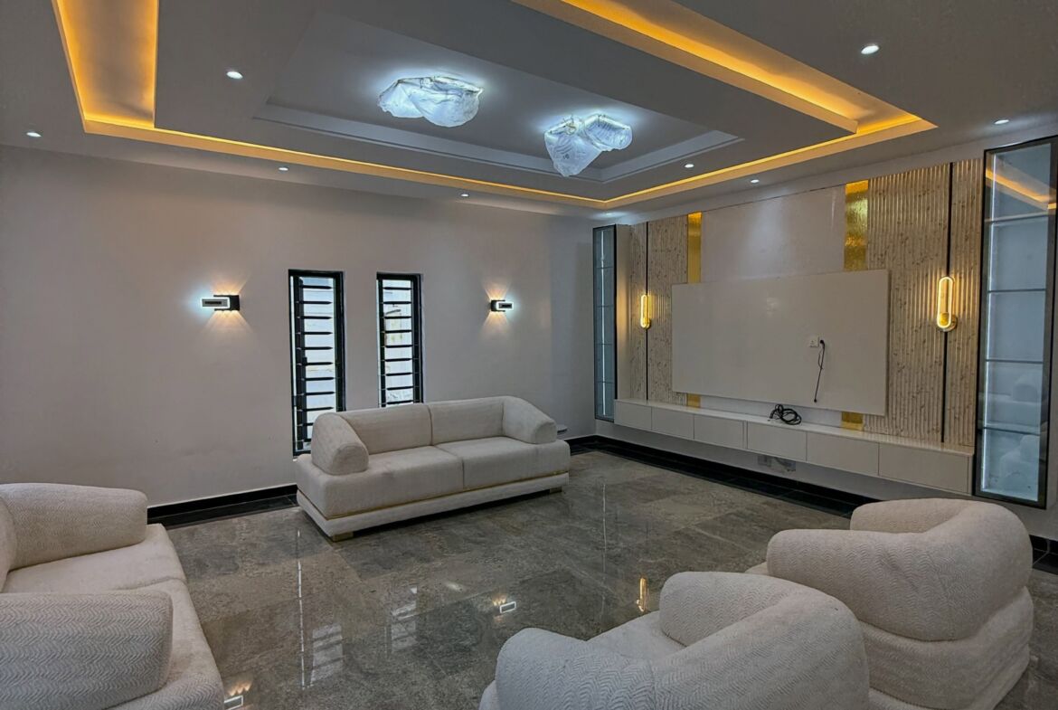 brand-new furnished 4-bedroom detached duplex for sale in Guzape, Abuja