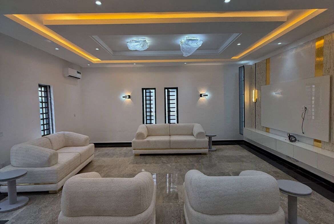 brand-new furnished 4-bedroom detached duplex for sale in Guzape, Abuja