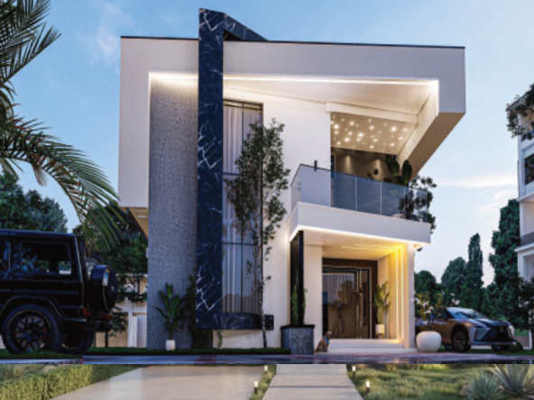 4 Bedroom Fully-Detached Duplex design on a 350sqm plot, Mshel Hutu Exclusive Phase 3, Centenary City Abuja