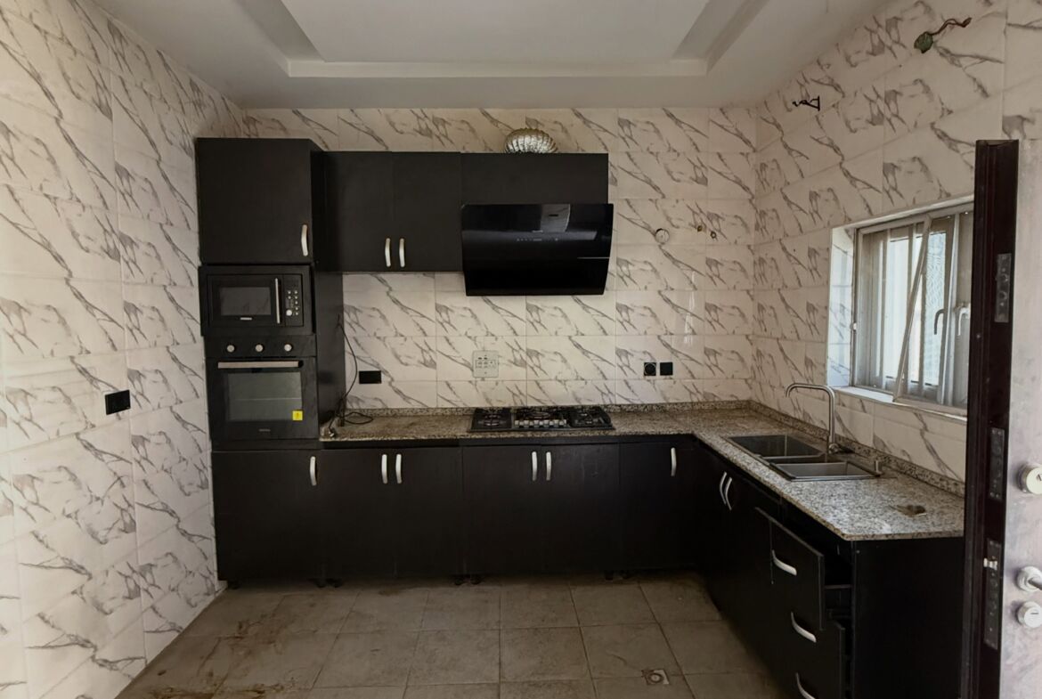 privately gated 4-bedroom terrace duplex in River Park Estate, Airport Road, Abuja