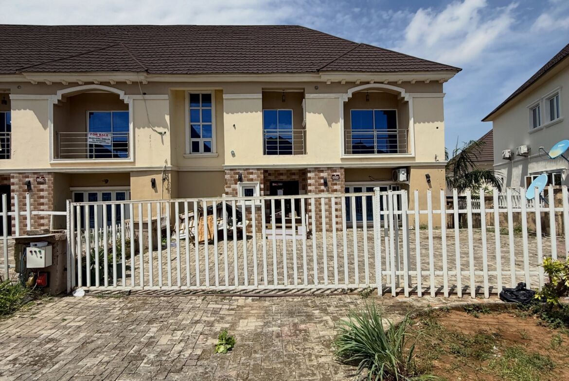 privately gated 4-bedroom terrace duplex in River Park Estate, Airport Road, Abuja
