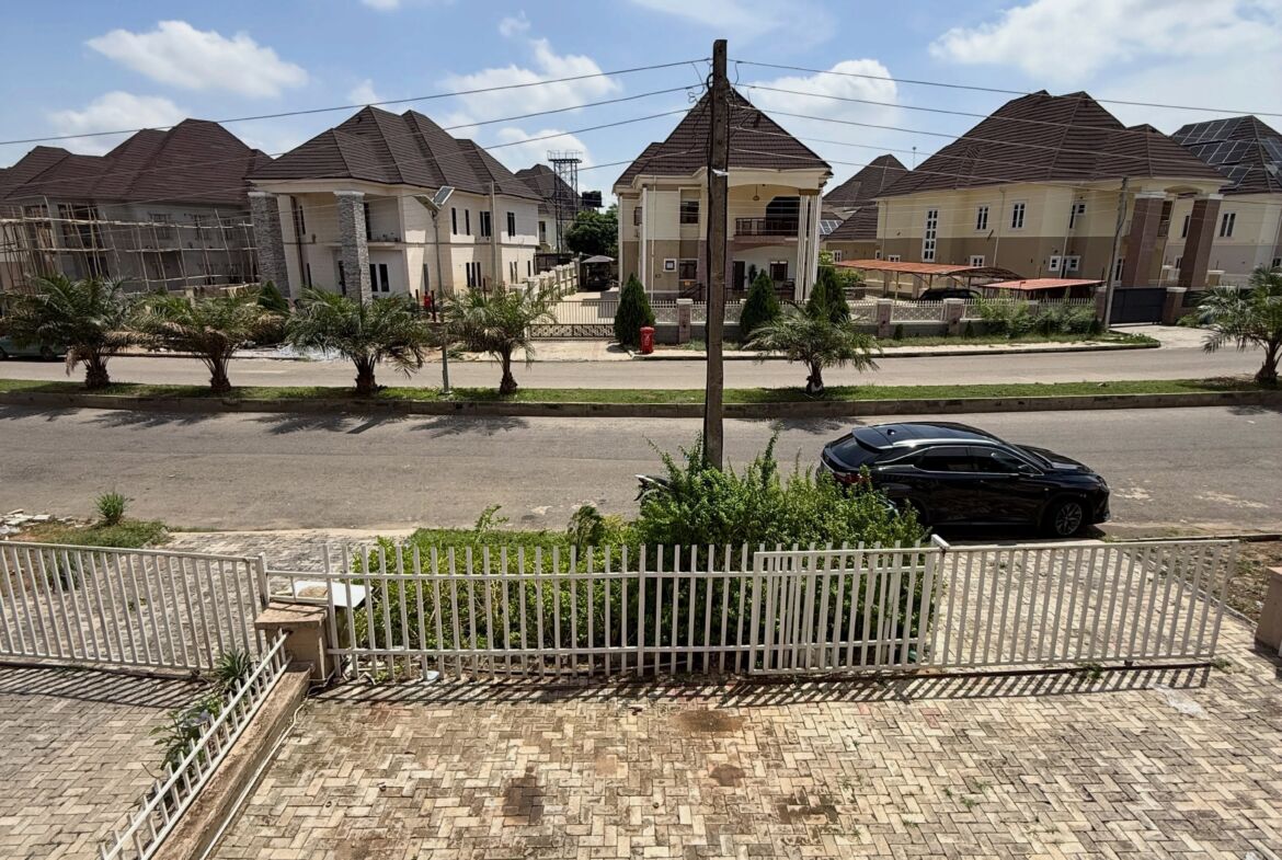 privately gated 4-bedroom terrace duplex in River Park Estate, Airport Road, Abuja