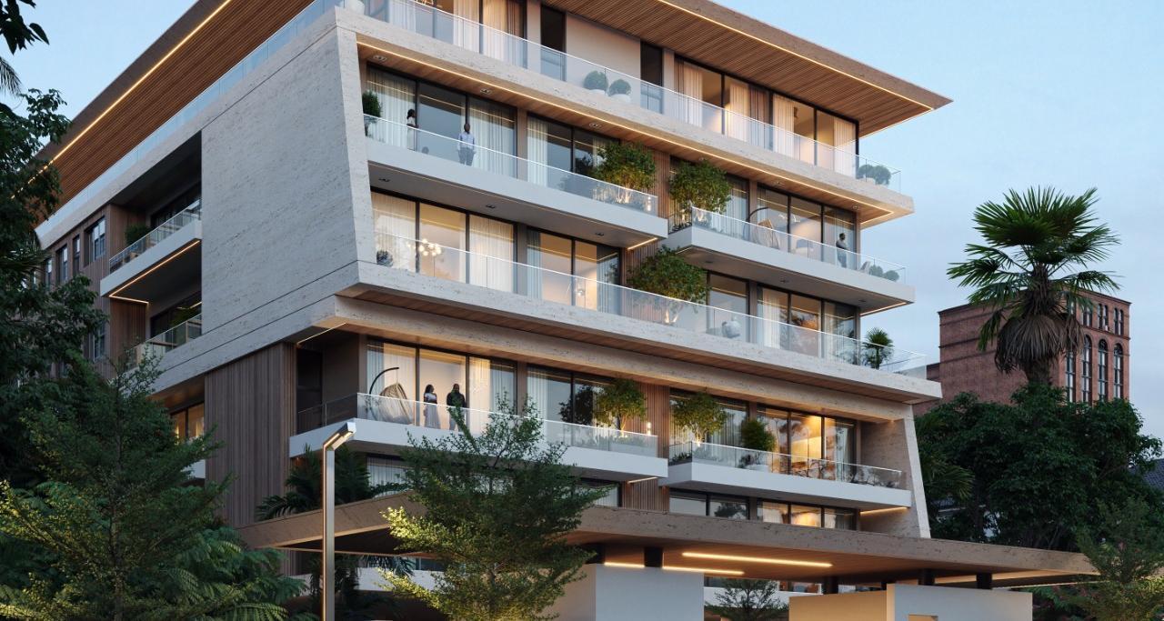 Residence M apartment building render
