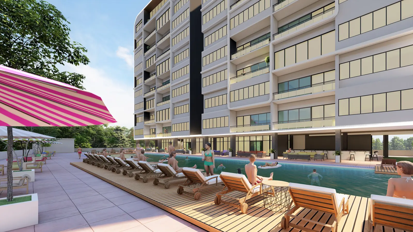 The Sanctum Abuja exterior tower render
