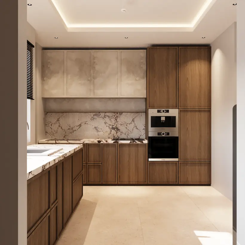The Sanctum Abuja premium kitchen interior render