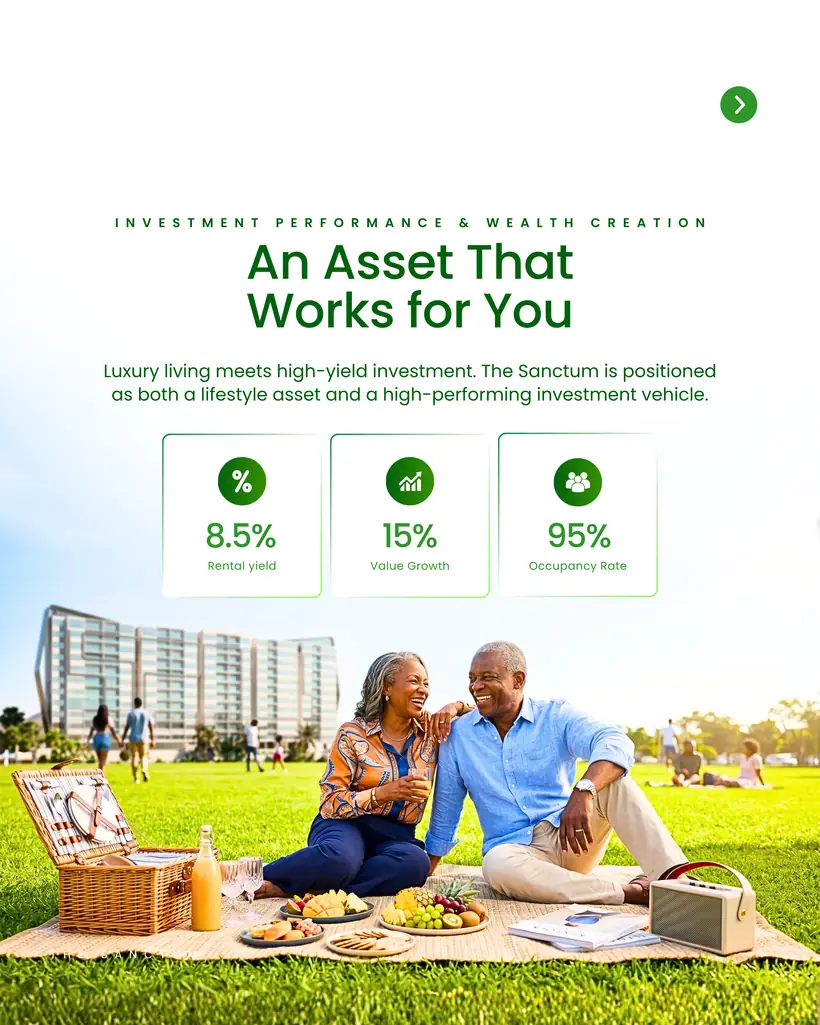 The Sanctum Abuja investment performance selling point
