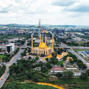 National Mosque in Abuja in Central Business District in Phase one